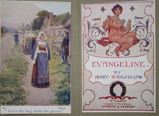 [Лонгфелло Г.У. Эванджелина]. Longfellow H.W. Evangeline. London; Glasgow: Collins` Clear-Type Press, [кон. XIX в.].
